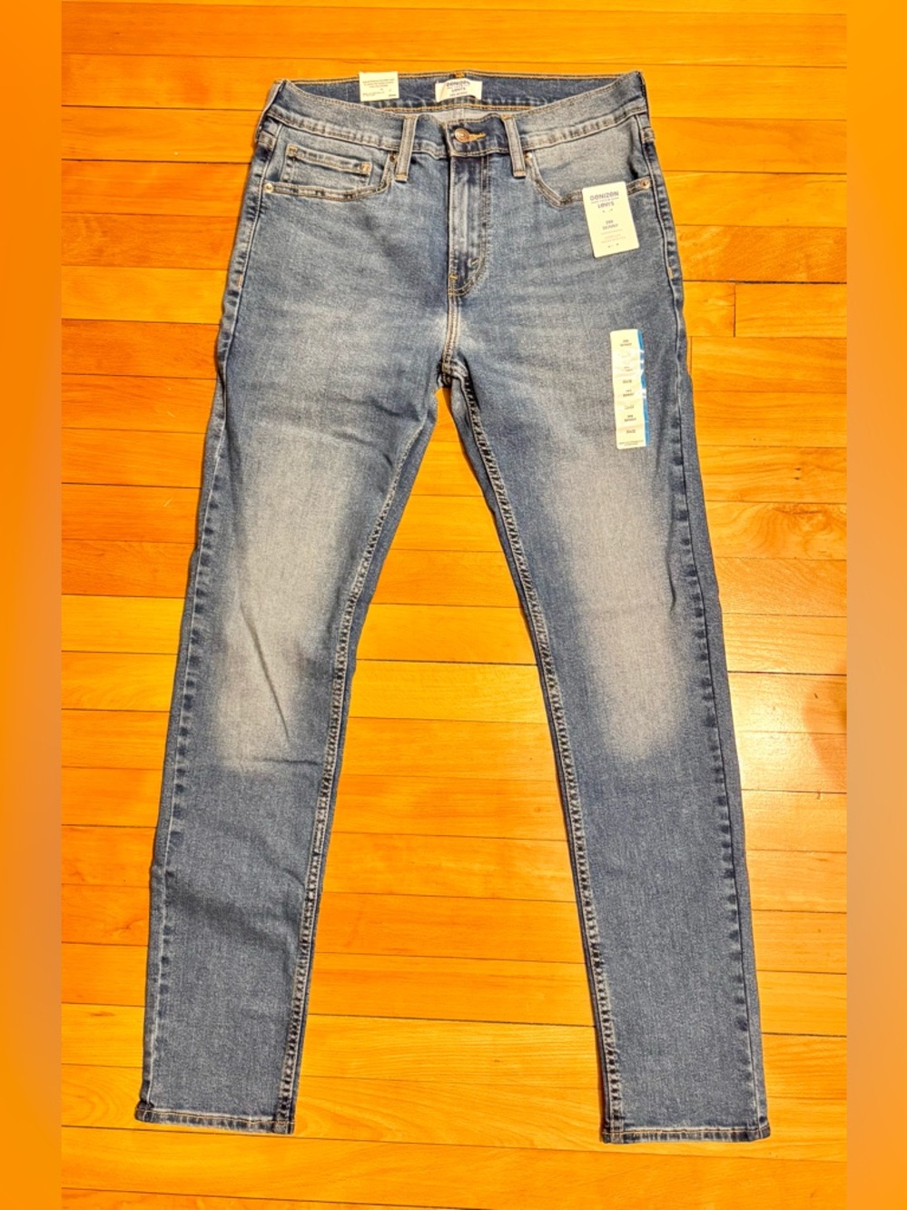 NWT: Men’s Levi Denizen 288 Skinny Blue Jeans 32x32 - Picture 4 of 5